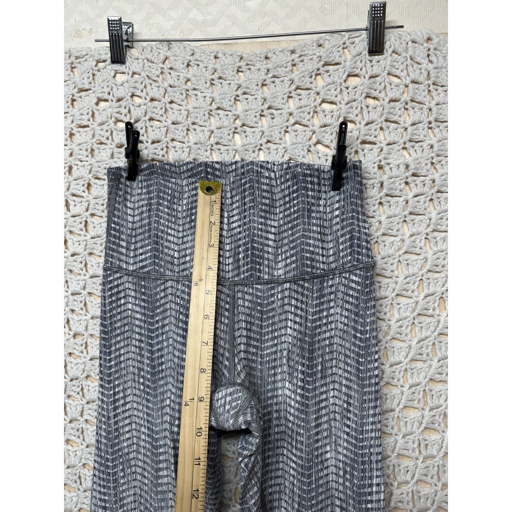 Lululemon Wunder Under Leggings Women Sz‎ 4 Gray Hi-Rise Tight Geometric Stretch - Picture 4 of 9